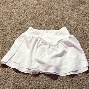 White Women's Athletic Skirt